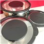 SHOP-STORY AM785 : Lot de 3 Bols Mélangeurs Gradués Arthur Martin en Acier Inoxydable 16 cm - 20 cm - 24 cm avec Couvercles Herm