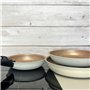 SHOP-STORY AM4754 : Lot de 3 Poêles en Aluminium Arthur Martin avec Poignée Amovible - Revêtement Anti adhérent - Compatibles To