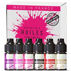 Coffret de 6 huiles essentielles parfumées : Popcorn