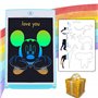 nedit Tablette Dessin Enfant + Pochoir Offert (Pochoir = Aide à Dessiner des Animaux) – Super Cadeau – Tablette D’Écriture et De