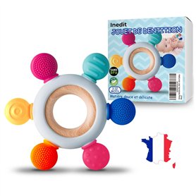 Anneau Dentition Bebe (3-12 Mois) - Anneaux De Dentition Réfrigérant - Soulage la Douleur des Dents de Bébé - Sans BPA - Jouet C