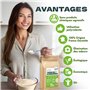 Detox Organica - Terre de Sommieres en Poudre 1kg - Origine France - Terre de Sommieres anti Punaise de Lit - Détachant Naturel 