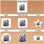 Autocollants personnalisés - Stickers personnalisables pour logos et images - Résistants à l'eau et au lave-vaisselle. Parfaits 