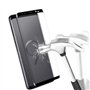 HQ-CLOUD® Coque pour Samsung Galaxy S9 Plus Transparente Silicone en Gel TPU Souple + 2 Verre trempé incurvé couverture complète