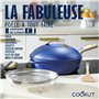 COOKUT - La Fabuleuse poêle 8 en 1 – Un Seul ustensile Qui remplace poêle, Casserole, sauteuse - avec 2 poignées Amovibles, Pani