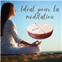 Tambour Ocean/Ocean Drum 30 CM de diamètre en Peau de Chèvre – Produit Artisanal pour Reproduire le Son des Vagues et de la Mer