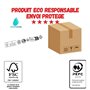 Kit Couverts Bois 4 en 1 Jetables | Lot de 100 Sachets Kraft Individuels | Fourchette, Couteau, Cuillère, Serviette | Bois Boule