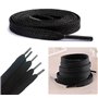 MARKETIFAR Lacets Noirs pour Baskets-4 Paires Lacet Noir-Lacet Chaussure-Parfait pour Converse Haute-Lacets Noirs plats-150 cm-8