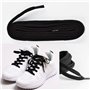 MARKETIFAR Lacets Noirs pour Baskets-4 Paires Lacet Noir-Lacet Chaussure-Parfait pour Converse Haute-Lacets Noirs plats-150 cm-8