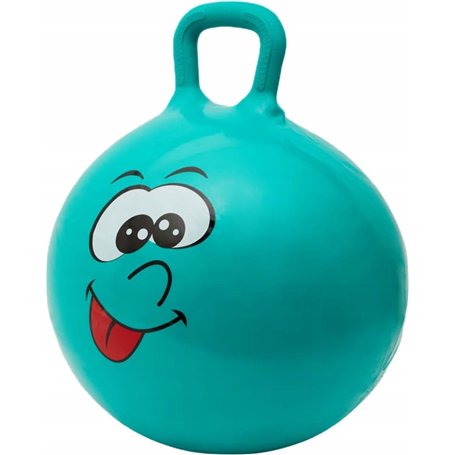GABANA Ballon Sauteur Gonflable avec Poignée - Plastique PVC épais et résistant - Développe la motricité - Jouet d'intérieur et