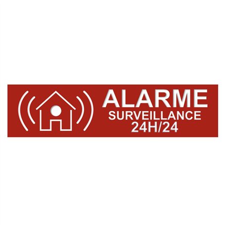Plaque d'alarme de surveillance 24h/24