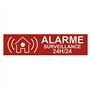 Plaque d'alarme de surveillance 24h/24