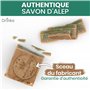 ORINKO - 3 Savons d'Alep Traditionnel de 120G + E-Book - 40% d'Huile de Baies De Laurier - Soin Visage Corps et Cheveux – Tous T