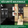 Porte Automatique poulailler en Aluminium | Minuterie programmable | EBOOK Offert | Idéal pour Tous Les poulaillers l Fonctionne