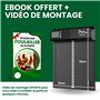 Porte Automatique poulailler en Aluminium | Minuterie programmable | EBOOK Offert | Idéal pour Tous Les poulaillers l Fonctionne