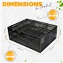 DESKORGA Tiroir coulissant sous bureau | A FIXER SANS PERCAGE Organisateur de bureau | rangement bureau pour fournitures et acce
