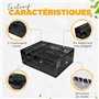 DESKORGA Tiroir coulissant sous bureau | A FIXER SANS PERCAGE Organisateur de bureau | rangement bureau pour fournitures et acce