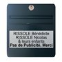 Plaque boite aux lettres personnalisable - 24x10cm - 1 à 6 lignes - adhésive - Nom de famille
