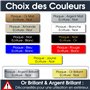 Plaque boite aux lettres personnalisable - 24x10cm - 1 à 6 lignes - adhésive - Nom de famille, Maison, Bureau, Entreprise - Etiq