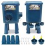 Kit Mangeoire et Abreuvoir Poules 8KG/7L – Anti-Nuisibles Valve Automatique Anti-Cyanobactéries