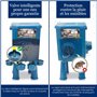 Kit Mangeoire et Abreuvoir Poules 8KG/7L – Anti-Nuisibles Valve Automatique Anti-Cyanobactéries, Ideal Microfermes et Élevages A
