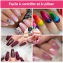 Airbrush Ongle Aerographe kit complet Tutoriels Exclusifs Nail Art Professionnel Compresseur à air sans fil Haute Performance |P