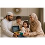 DINI PLAY Noor Sheep – Peluche Mouton Coranique Veilleuse, Cadeau Aïd Eid al-Adha Enfant, 25 cm – 25 Sourates + 30 Anashid-Alpha