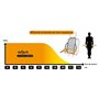 Coussin Lombaire Voiture ad’Just® - Soutien Lombaire pneumatique Gonflable/dégonflable, réglable en Hauteur, avec stabilisateurs
