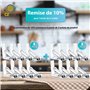 CZ Store®-✮Marque Française✮-Pince Nappe|Lot de 8|✮✮Garantie A Vie✮✮-Fixe Nappe avec Clip à Ressort-Pince Nappe Exterieur en Pla