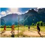 Juggle Pro CHINLONE Ball, Sepak Takraw Cane Ball, Sport SPECTACULAIRE d’Asie du Sud-Est. Balle en ROTIN Diamètre Mini Taille 10 