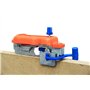 BOUVET ETAFIX Coffret de 2 bouvets 5/10 avec guides pour rainures jusqu'à 20 mm avec lames interchangeables sans affûtages