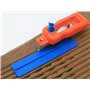 BOUVET ETAFIX Coffret de 2 bouvets 5/10 avec guides pour rainures jusqu'à 20 mm avec lames interchangeables sans affûtages