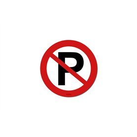 Autocollants Stationnement Interdit - Lot de 25 Stickers Ultra-Adhésifs et Résistants