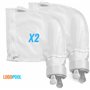 Lodd Pool - Sacs à Limon adaptables pour Polaris 280 480 Robot Nettoyeur Piscine. Lot de 2 Sacs filtres Nylon renforcés à Fermet