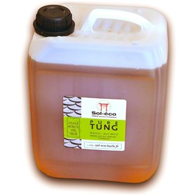 (Sol-éco) Huile Pure Tung | Protection et entretien du bois intérieur/extérieur | Contact alimentaire | Meubles de jardin