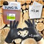 (Sol-éco) Huile Pure Tung | Protection et entretien du bois intérieur/extérieur | Contact alimentaire | Meubles de jardin, plan 