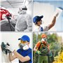 AirGearPro F-500 ABEK1-P2 Filtres pour Masque de Protection Respiratoire Réutilisable G-500/M-500/G-750, Anti poussière, Anti ga