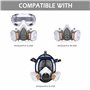 AirGearPro F-500 ABEK1-P2 Filtres pour Masque de Protection Respiratoire Réutilisable G-500/M-500/G-750, Anti poussière, Anti ga