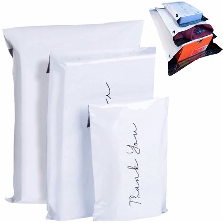 Enveloppe plastique d’expédition pour colis Vinted - x50 - HAUTE QUALITÉ - Sac "thank you" - Pochette postale de protection opaq