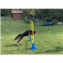 JUMPFEAT© Kit d’Accessoires Premium d'entraînement Sportif |Plots/Disques/Barres| – Cônes avec Fixation |Haies| pour Football, C