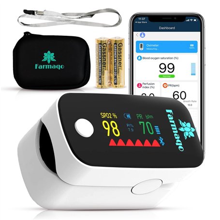 Oxymetre de doigt et Saturometre professionnel et médical FARMAQO (précision clinique