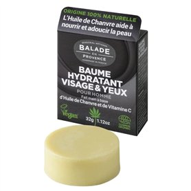 Baume Visage et yeux pour homme hydratant artisanal 32g certifié Cosmos Organic Bio & Vegan