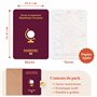 aliceandberry Carte Voyage Cadeau à Gratter Surprise - Design Passeport - Destination Personnalisable - Pastille à Gratter Suspe