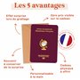 aliceandberry Carte Voyage Cadeau à Gratter Surprise - Design Passeport - Destination Personnalisable - Pastille à Gratter Suspe