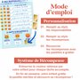 Tableau Récompenses Enfants à Gratter - Motivation pour l'Apprentissage de l'Organisation & de l'Autonomie (2 Feuilles Recto/Ver