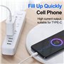 Câble usb c vers usb c, BLANC PD 2M Type C, Câble de Charge Rapide pour iPad/MacBook/Samsung/Manette Xbox/Switch/Huawei/PS5, Tra