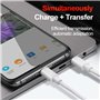 Câble usb c vers usb c, BLANC PD 2M Type C, Câble de Charge Rapide pour iPad/MacBook/Samsung/Manette Xbox/Switch/Huawei/PS5, Tra