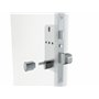 Cylindre de serrure connecté en fonte d'aluminium argent aspect inox - Passerelle Wi-Fi ajoutée - App Tuya - Accès : Code, Badge
