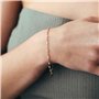 Les Merveilleuses | Bougie Bijou Cristal Swarovski | Parfum Monoï | Bracelet Perles Blanches Plaqué Or 18 Carats | Cire Végétale