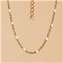 Les Merveilleuses | Bougie Bijou Cristal Swarovski | Parfum Monoï | Bracelet Perles Blanches Plaqué Or 18 Carats | Cire Végétale